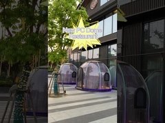 Ελεύθερη μόνιμη 10x10 διαφανής φυσαλίδων σκηνή θόλων πολυανθράκων σκηνών ανθεκτική στη θερμότητα