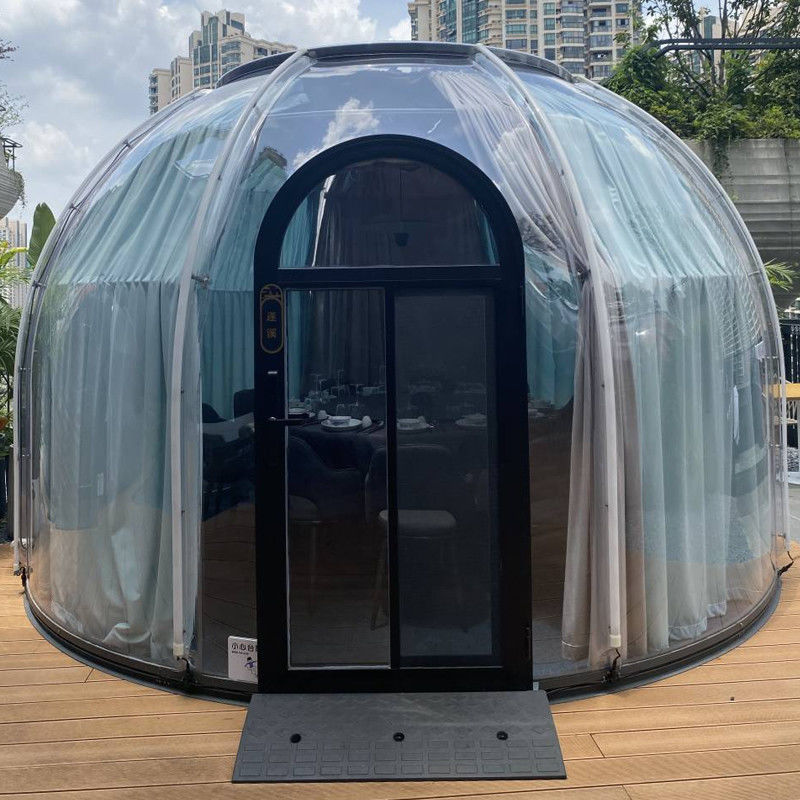 99.9% Αντίσταση UV Διαφανές PC Dome House Igloo Bubble Tent Για υπαίθριες κατασκηνώσεις