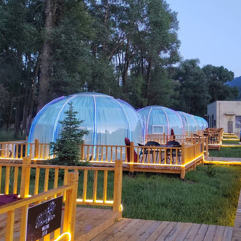 3m x 2.3m Igloo Bubble Tent Πυροστασία PC Clear Dome Tent για πάρτι και εκδηλώσεις