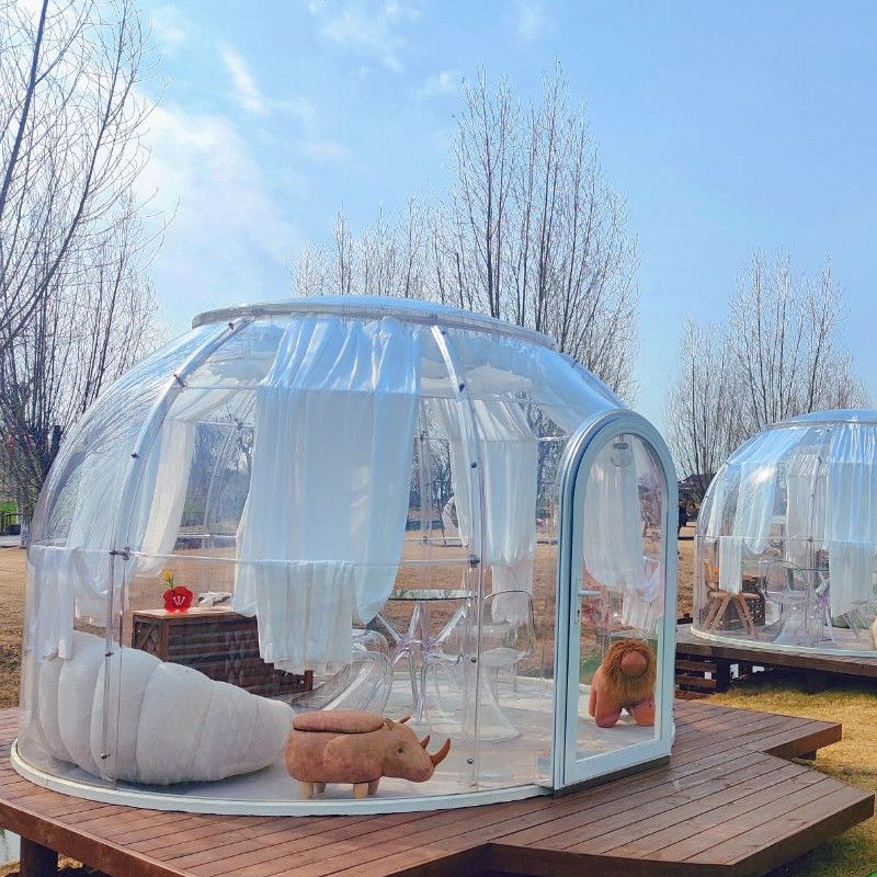 3m x 2.3m Clear Dome House Igloo Bubble Tent με πάρτι και εκδηλώσεις