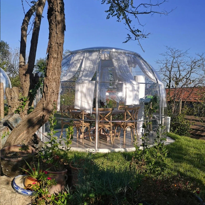 6m Γεωδαιστικός PC Dome House Με ύψος 3,3m PC Αλουμίνιο Αντίσταση UV ≥99,9%