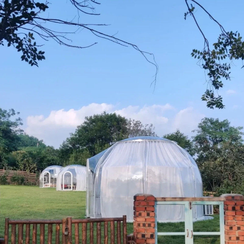 Ξενοδοχείο πολυτελείας Dome Igloo Τέντα House Resort Ανερόστερη εξωτερική σκηνή κατασκήνωσης